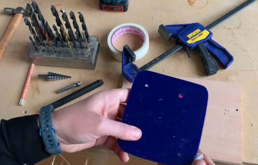 Drill a hole in Plastics with Power Drill